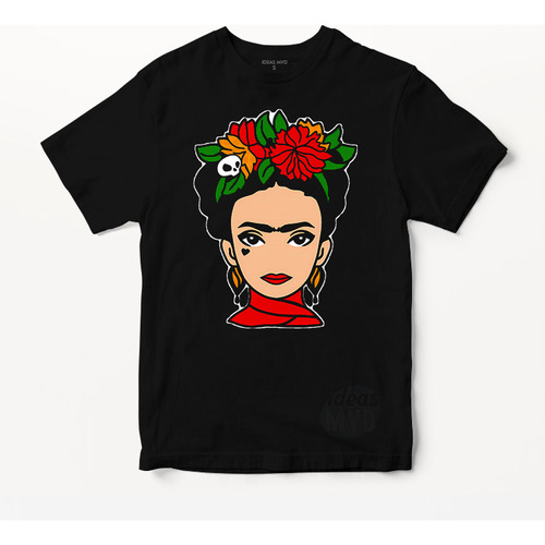 Remera Frida Kahlo (negra:) Ideas Mvd