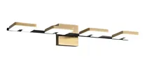 Comprar Barra Led Artefacto Baño Espejo 4 Lamparas Dorado Moderna