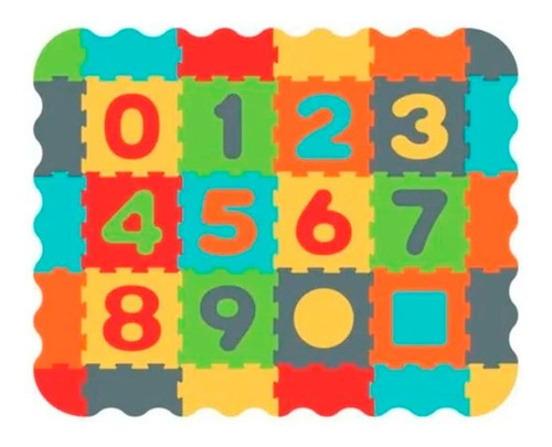 Juego de alfombras EVA Carrefour Ty118484 para bebé, 12 piezas