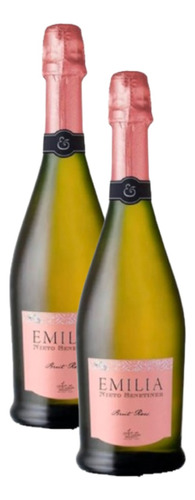 Champagne Emilia Brut Rose 750cc X2 Unidades