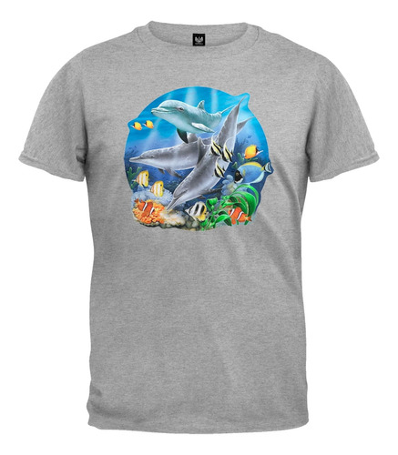 Camiseta De Buceo Con Delfines