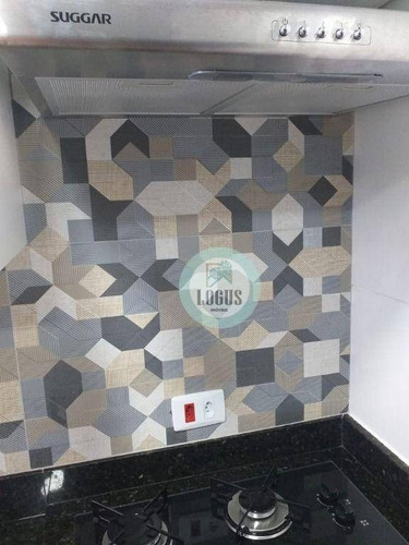 Imagem 8 de 30 de Apartamento Com 50m² Composto De 2 Dormitórios Sendo 1 Suíte E Um Dos Com Sacada, À Venda Por R$ 265.000,00 - Utinga, Santo André/sp - Ap2025
