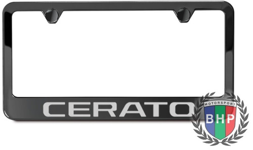 Porta Placa Para Kia Cerato De Acero Inox Negro Precio X2