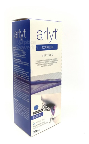 Imagen 4 de 4 de Arlyt Express 240 Ml Solucion Para Lentes Contacto + Estuche