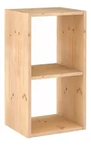 Comprar Cubo 80x40x30 Cajon Pino 2 Estantes Pino Madera Macizo  