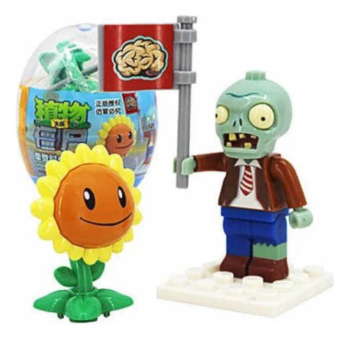 Figura Bloque Construcción Plantas Vs Zombie Nro. Pvz050154