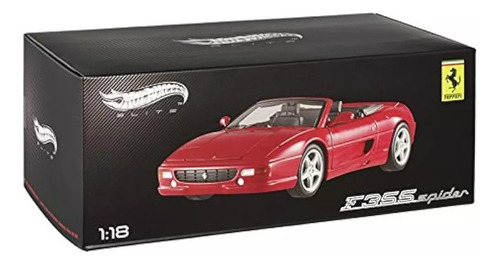 Ferrari F355 Spider Rojo Escala 1:18 Hot Wheels Elite