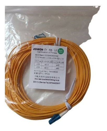 Imagen 2 de 6 de Patch Cord Lc/lc Simplex Cable Mono Modo Reforzado