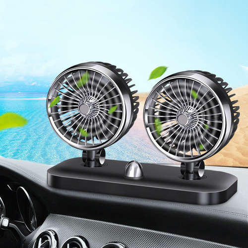 Ventilador Eléctrico Universal Para Coche De 12 V Con Doble