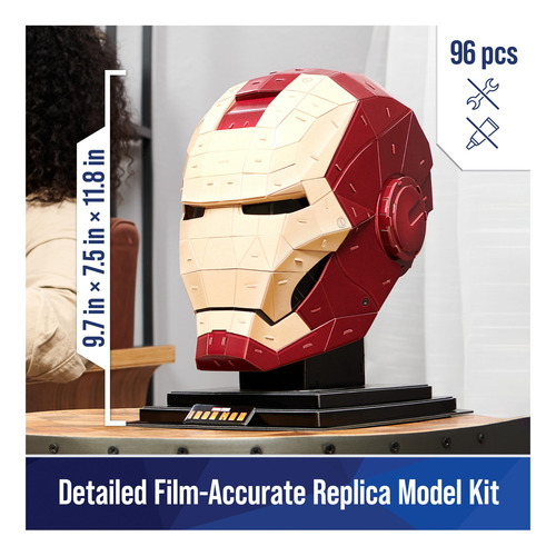 Kit De Maquetas De Rompecabezas 3d Para Marvel Iron Man, Con