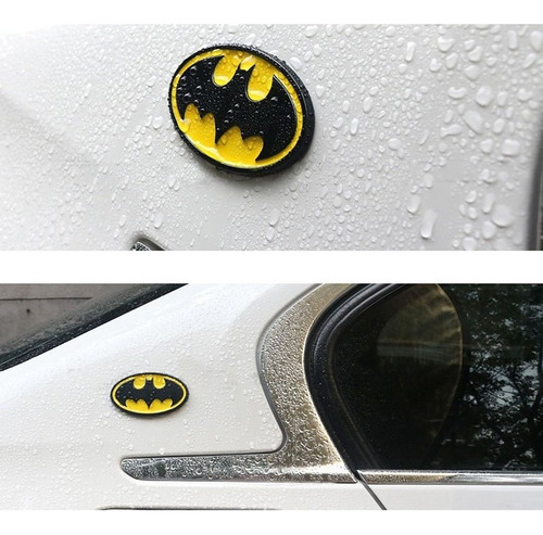 Etiqueta Engomada Del Coche Del Metal De Batman 3d 2 Pcs
