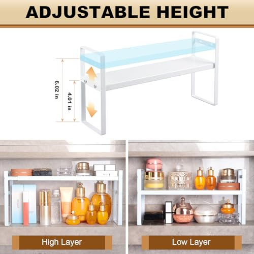 Estante Organizador Metal Expansible Capa Ajustable Para Bañ