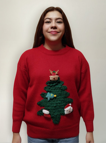 Suéter Navideño Árbol De Navidad Unisex Ugly Sweater
