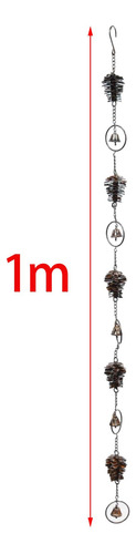 Campanas De Viento De Cono De Pino, Cadenas De Lluvia De