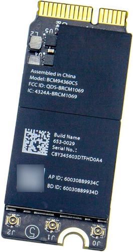 Airport Wireless Macbook A1398 A1502 Bcm94360cs 2013 - 2015 