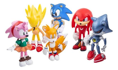 Kit 6 Figuras De Acción De Sonic The Hedgehog, Juguetes, Reg