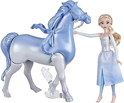 Muñeca Elsa Con Caballo Nadador The Nock Frozen 2 - Disney