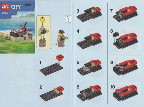 Lego City Wildlife Rescue Hovercraft 35 Piezas 30570