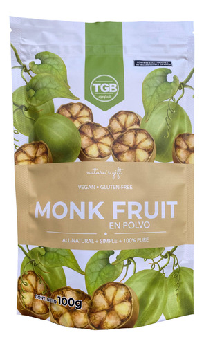 Fruto Del Monje 100% Puro Monk Fruit Natural Polvo 100 G