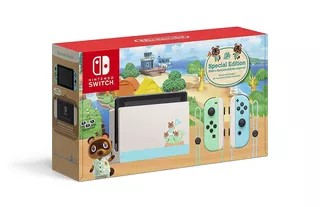 Nintendo Switch HAC-001(-01) 32GB Animal Crossing: New Horizons color verde pastel y azul pastel