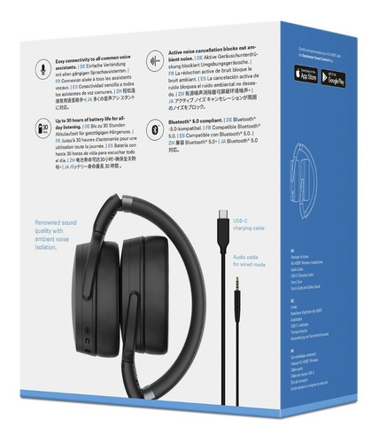 Imagen 6 de 8 de Auriculares Sennheiser Hd 450bt Wireless Open Box
