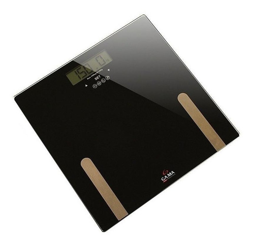Imagen 1 de 2 de Báscula digital GA.MA Italy SCF 2000 negra, hasta 150 kg