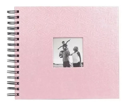 Álbum Para Scrapbook Livro De Assinaturas Médio - Rosa Bebê