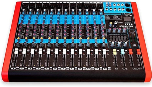 Imagem 2 de 2 de Mesa De Som Soundvoice Ms16.4 16 Canais 4aux/bt/usb