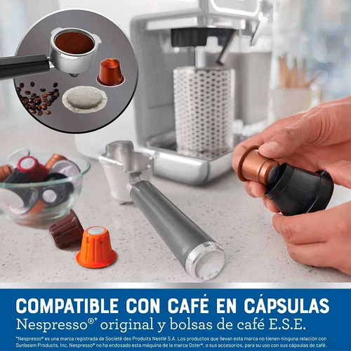 Cafetera Express Oster Primalatte Touch Bvstem6801w White