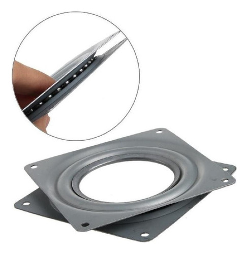 * Placa Giratoria Lazy Susan Con 3 Rodamientos Cuadrados