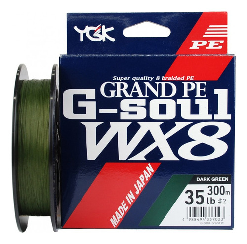 Linha Multifilamento Ygk G-soul Grand Pe Wx8 300m 40lb