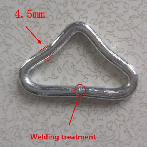 10 Anillos Triangulares De Acero Con Hebilla Para Trampolín