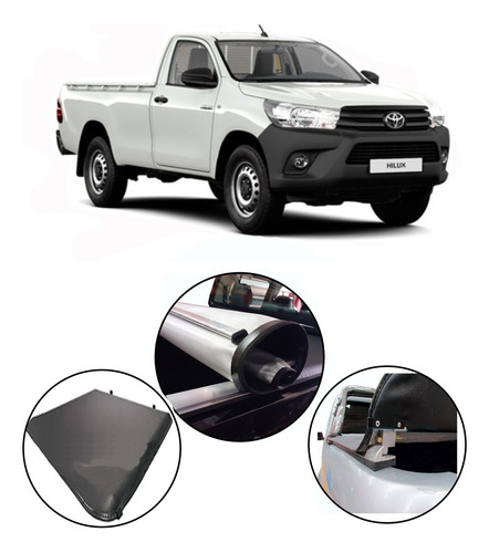 Lona Con Tensores Incorporado Toyota Hilux 16+ Cabina Simple
