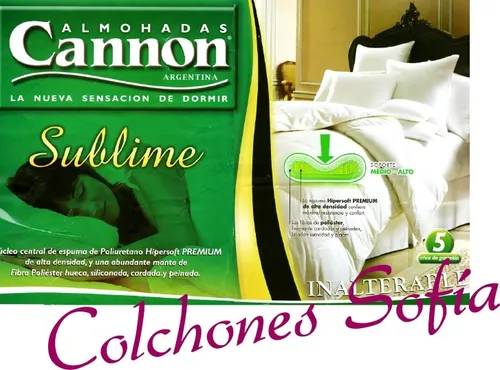 Almohada Cannon Sublime colchones Sofia En Parque Chacabuco