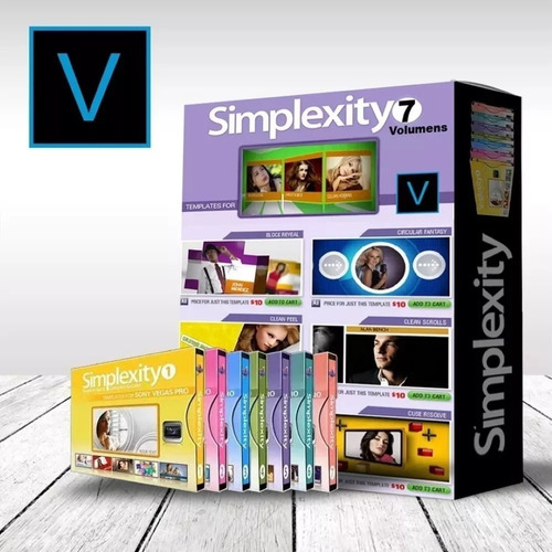 Proyectos Sony Vegas Editables Simplexity 7 Volumenes +140