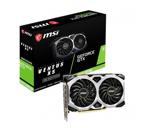 Tarjeta De Video Msi Nvidia Geforce Gtx 1660 / 6gb / 6ddr6
