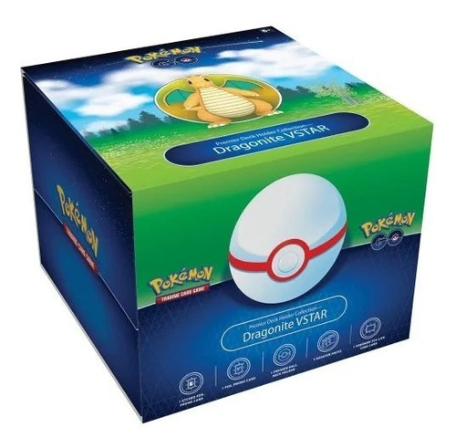 Pokémon Go Premier Deck Holder Box Vstar Dragonite Inglés 