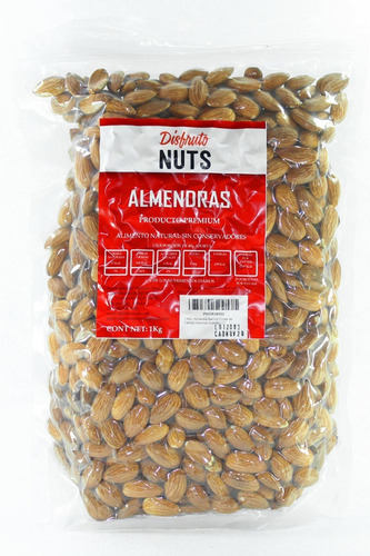 1 Kilo, Almendra Natural Excelente Calidad Almonds Nueces