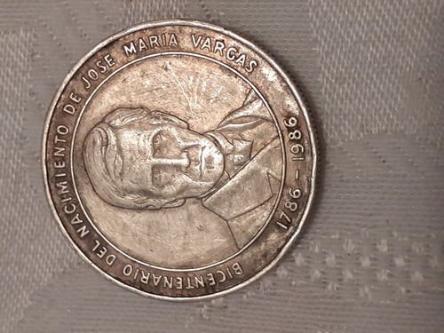 Moneda De Plata 925 Centenario Jose Maria Vargas