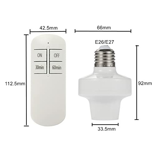 Portalámparas Lámparas De Luz De Control Remoto E26 E...