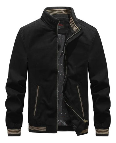 Chaquetas Ajustadas Casuales Con Cremallera Para Hombre