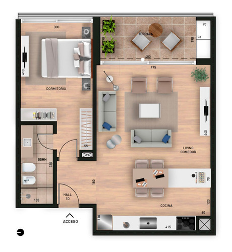 Imagen 7 de 9 de Venta Apartamento 1 Dormitorio Carrasco Boating - Ref 26