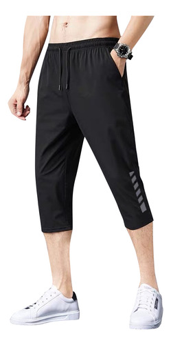 Pantalones Cortos Deportivos De Cintura Elástica (2-5xl) Pan