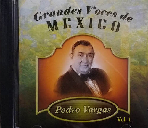 Pedro Vargas - Cd Original - Grandes Voces De México Vol.1