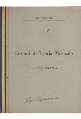 Lezioni Di Teoria Musicale   2 Volumes