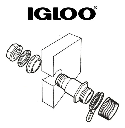 Tapón De Desagüe Roscado Reemplazo Igloo