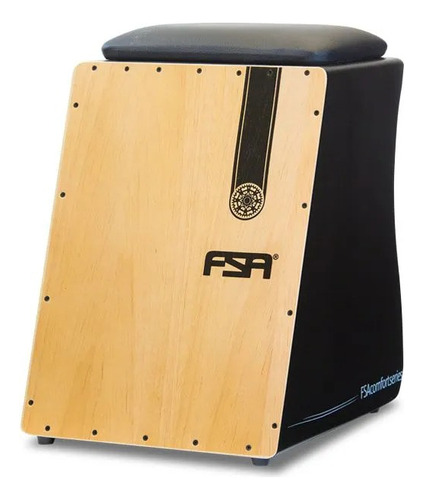 Cajon Fsa Confort Fca-4501 Preto Elétrico Com 2 Saídas Xlr