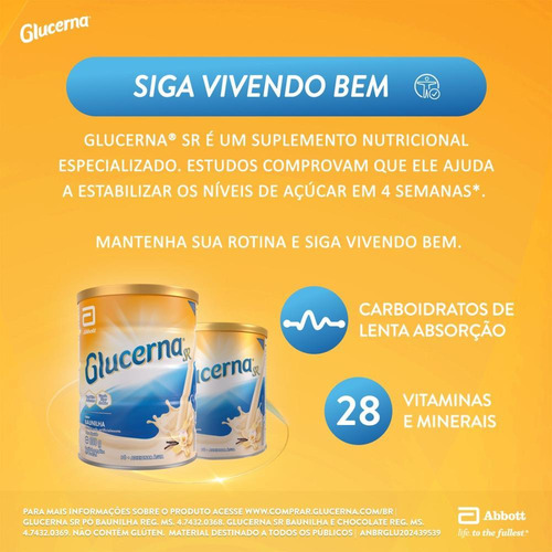 Glucerna Baunilha Com 850g Baunilha