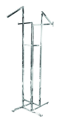 Rack Exhibidor P/ropa Con 4 Brazos Ajustable, Cromo