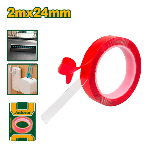 Cinta Vnb Adhesiva Doble Faz 24mm 2mt